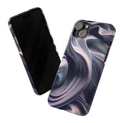 Ethereal Blue Bloom - Slim Phone Case