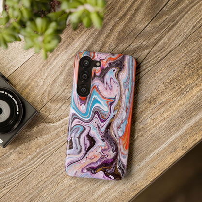 Abstract Elegance Marbled Phone Case - Slim and Protective