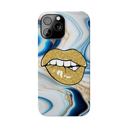 Marbled Kiss (Slim Phone Case)