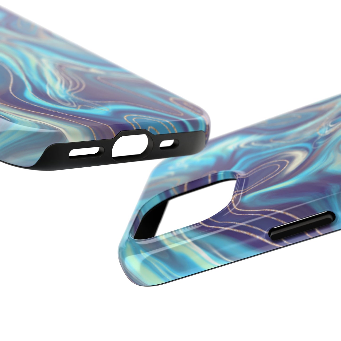 Aurora Swirl Impact-Resistant Phone Case