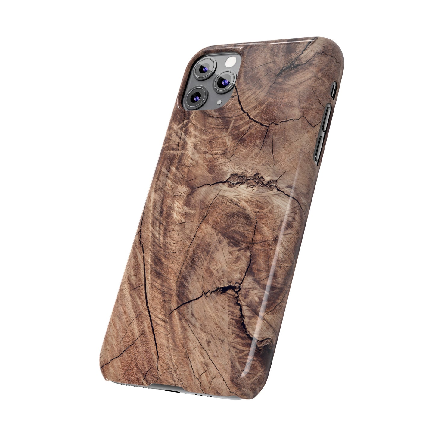 Natural Wood Grain Elegance Slim Phone Case