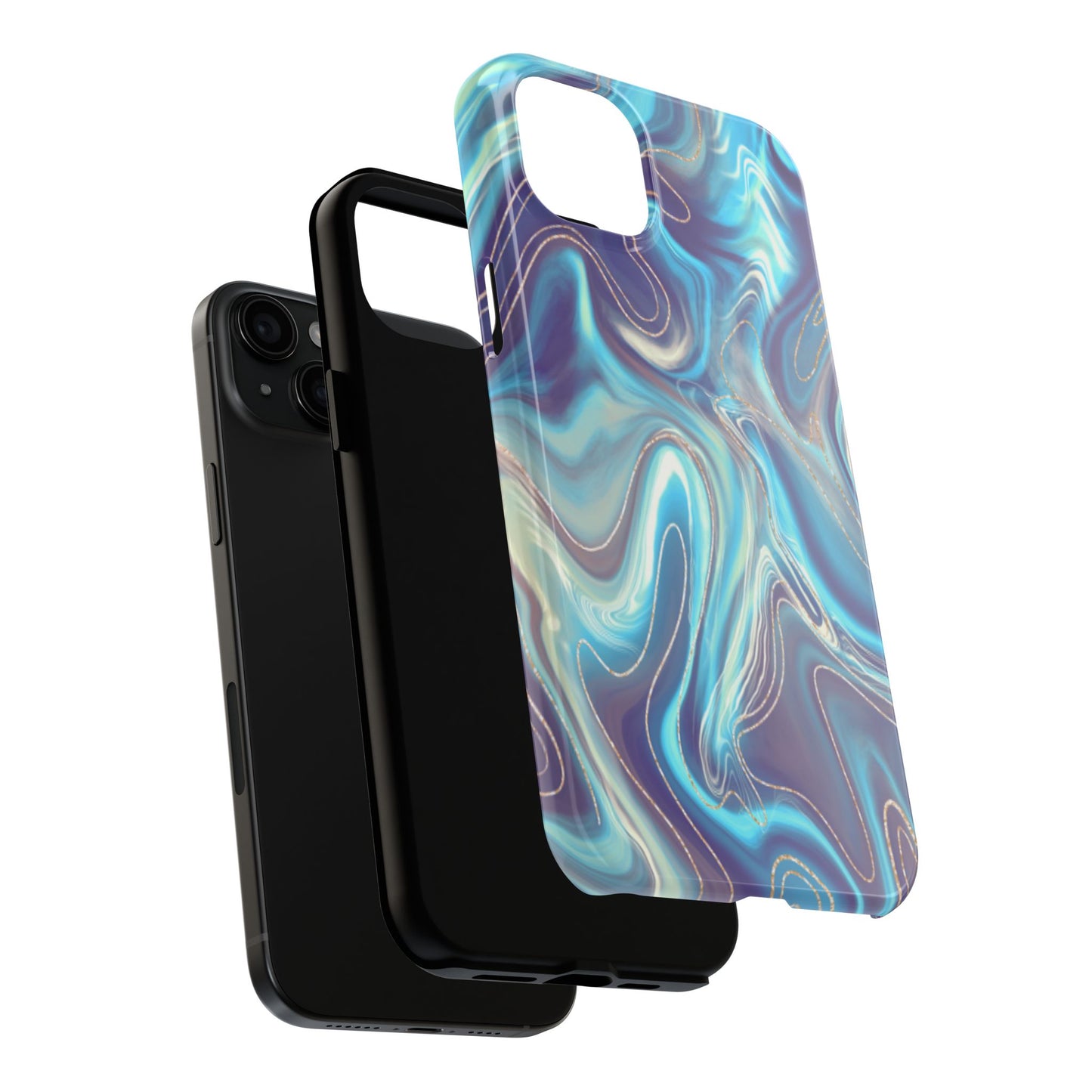 Aurora Swirl Impact-Resistant Phone Case