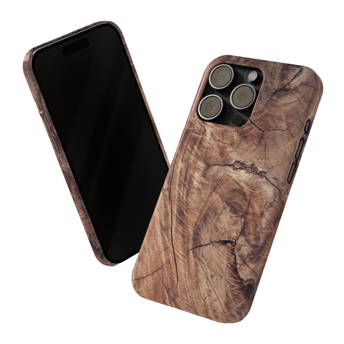 Natural Wood Grain Elegance Slim Phone Case