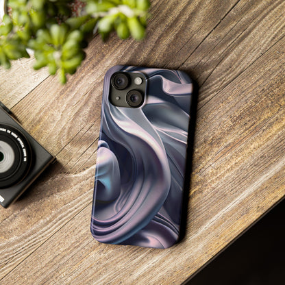 Ethereal Blue Bloom - Slim Phone Case