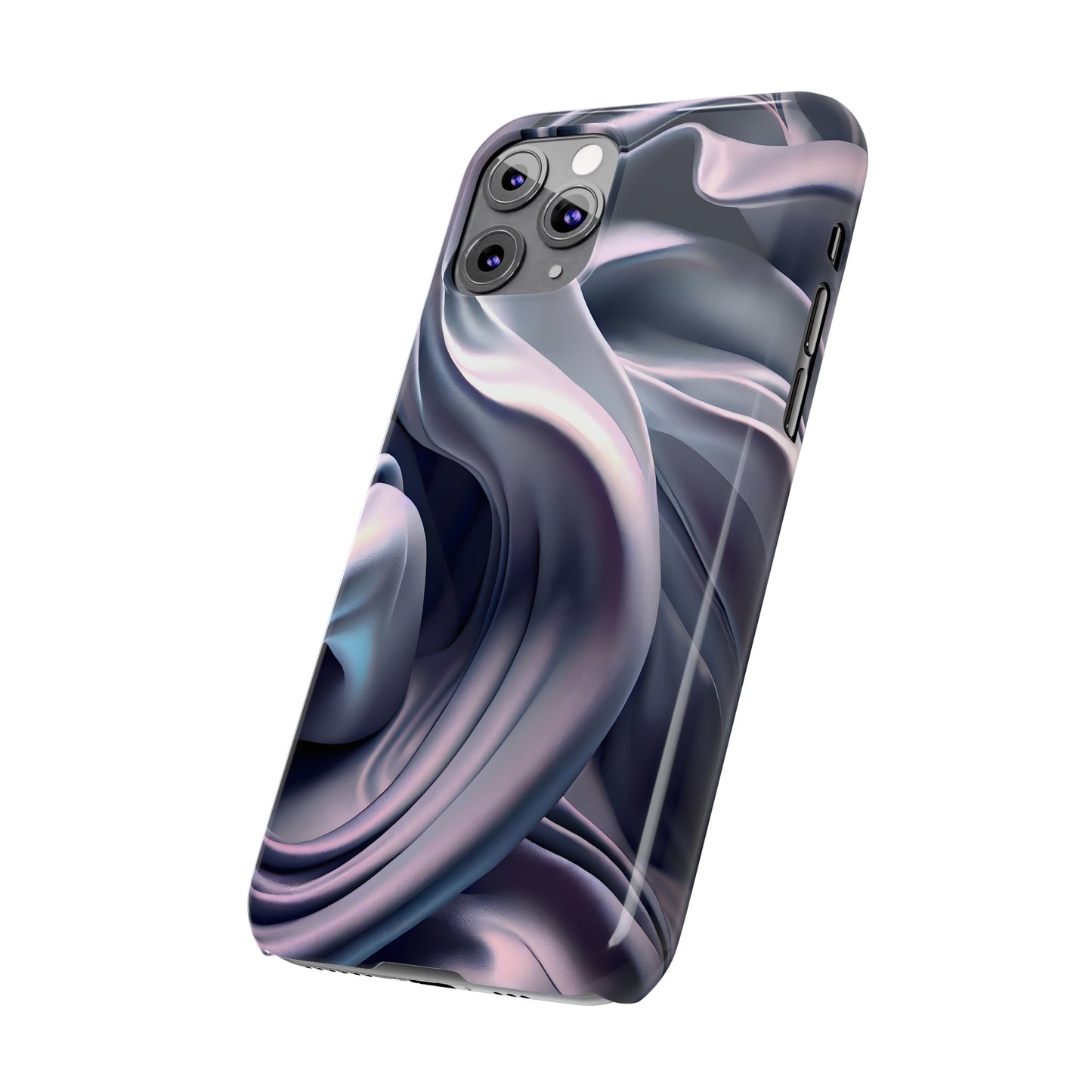 Ethereal Blue Bloom - Slim Phone Case