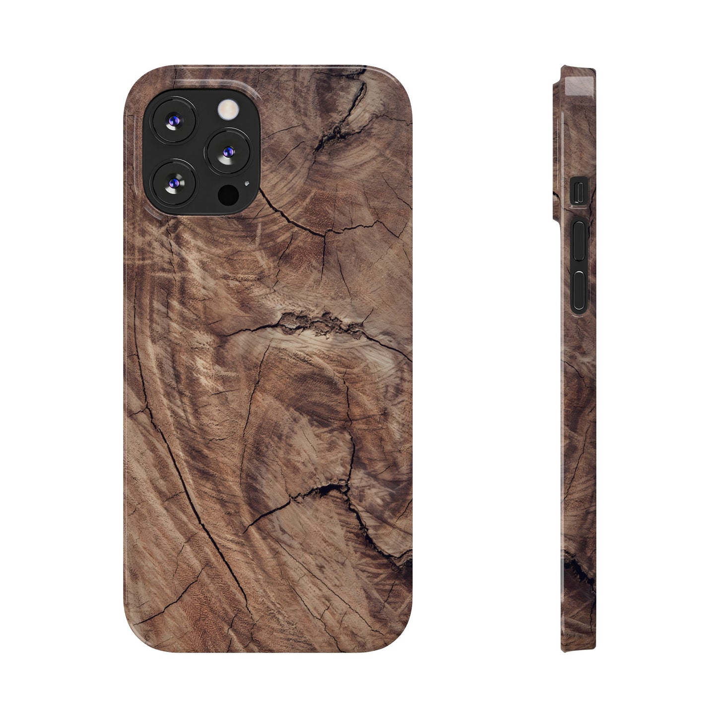 Natural Wood Grain Elegance Slim Phone Case