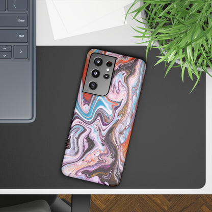 Abstract Elegance Marbled Phone Case - Slim and Protective