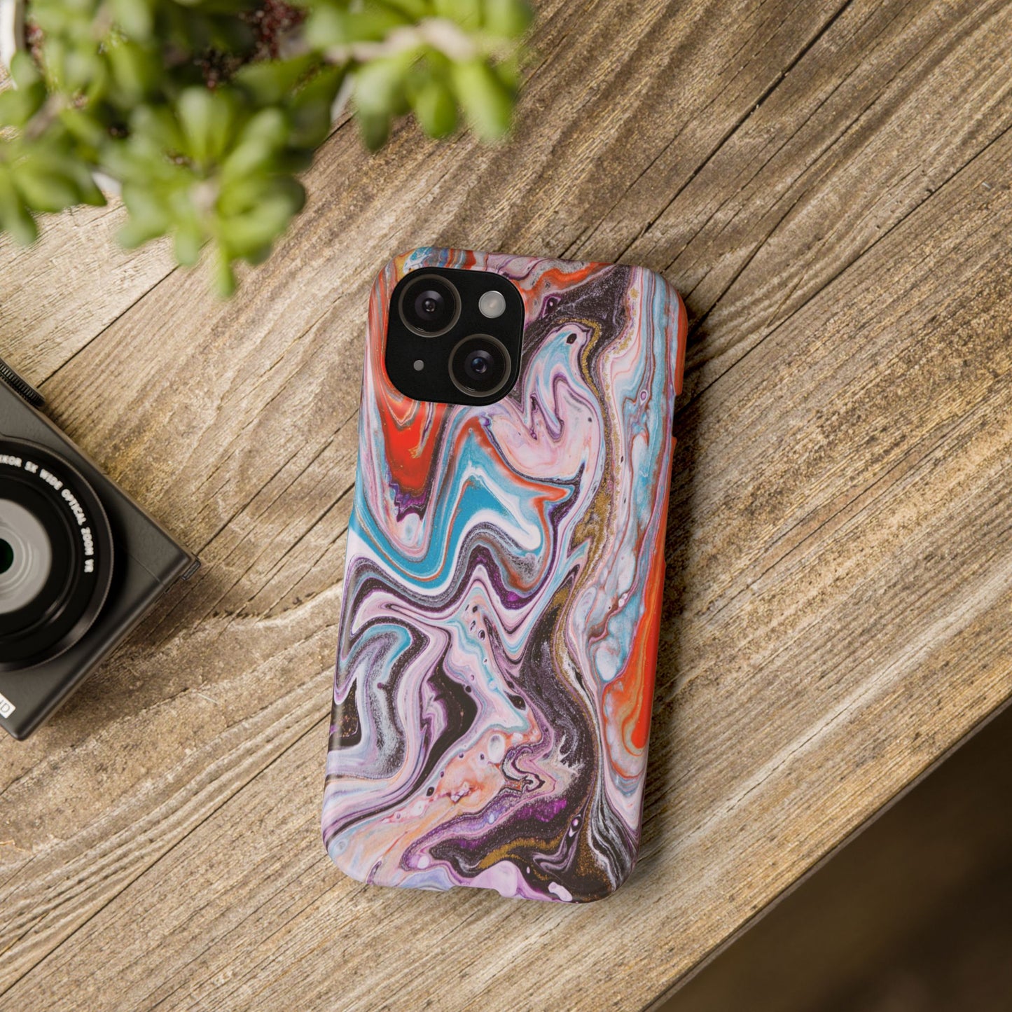 Abstract Elegance Marbled Phone Case - Slim and Protective