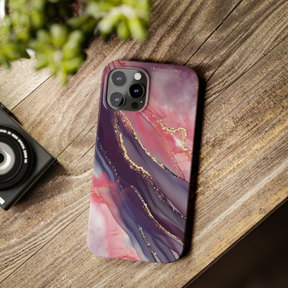 "Elegant Marbling Euphoria - Slim Phone Case