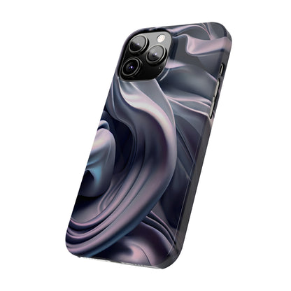 Ethereal Blue Bloom - Slim Phone Case