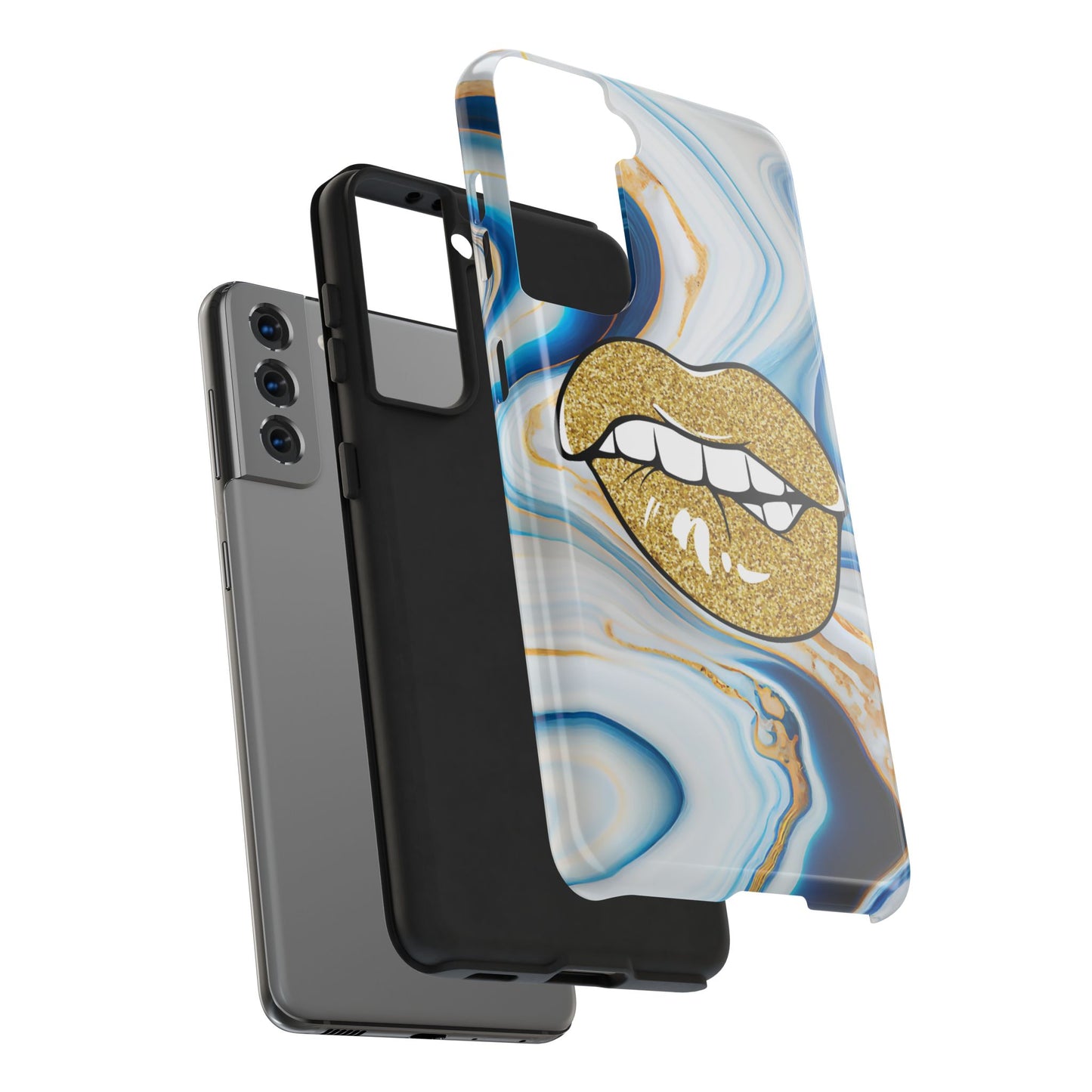 Marbled Kiss (Tough Phone Case)