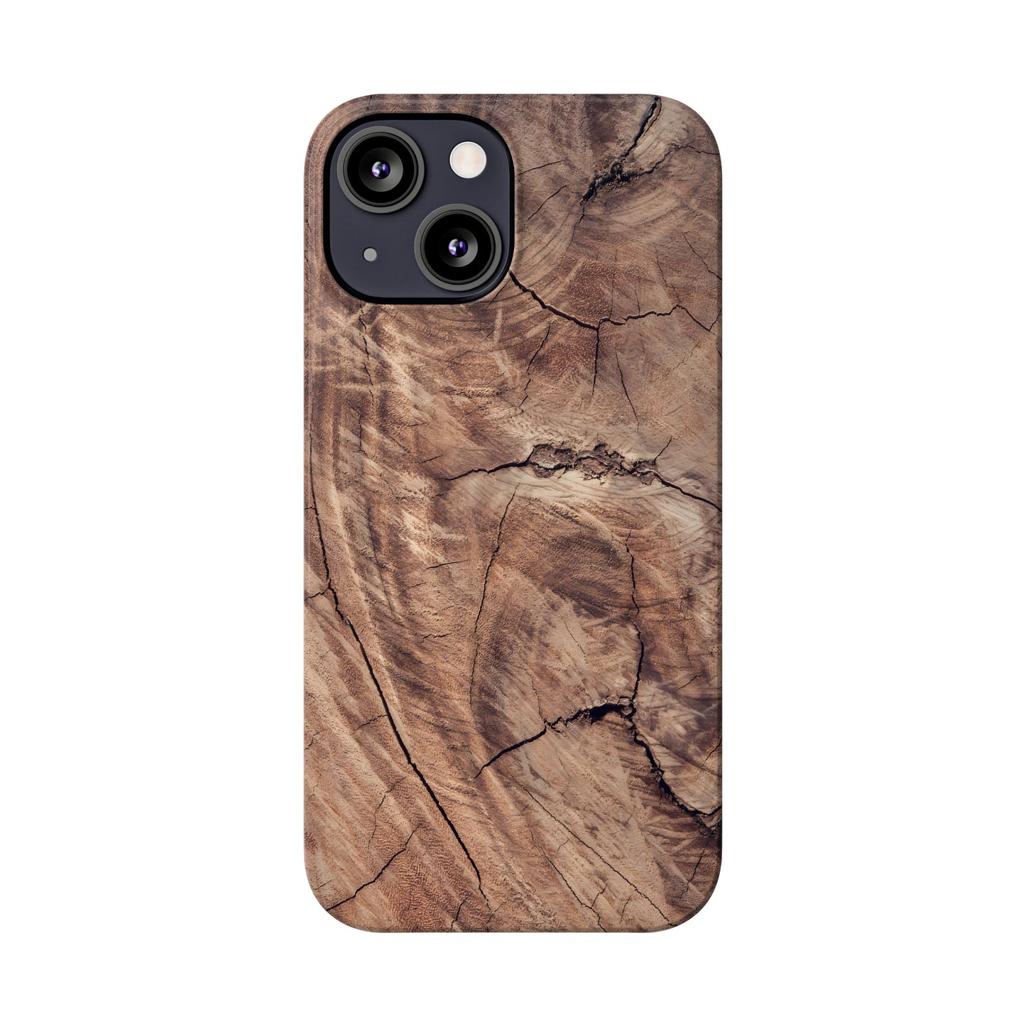 Natural Wood Grain Elegance Slim Phone Case