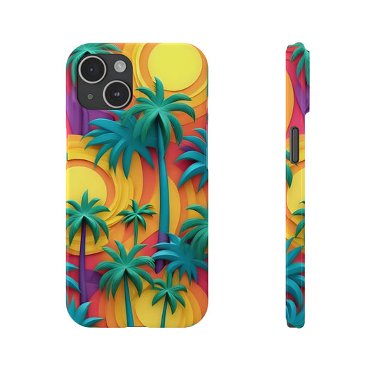 Sunny Palms (Slim Phone Case)