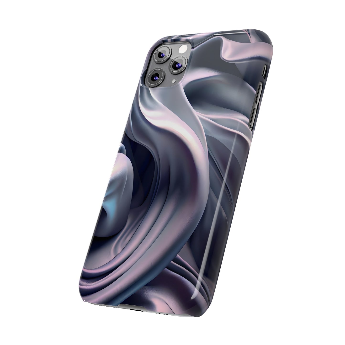 Ethereal Blue Bloom - Slim Phone Case