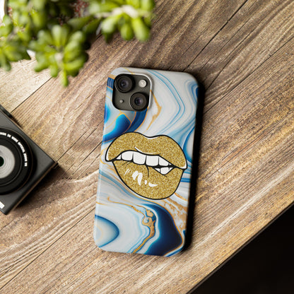 Marbled Kiss (Slim Phone Case)