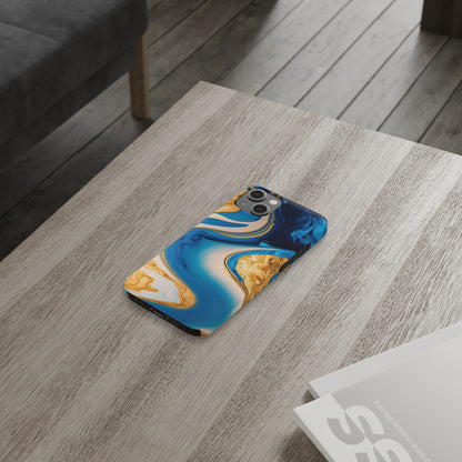 Vibrant Abstract Art Slim Phone Case – Colorful Swirl Design