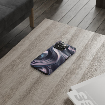 Ethereal Blue Bloom - Slim Phone Case