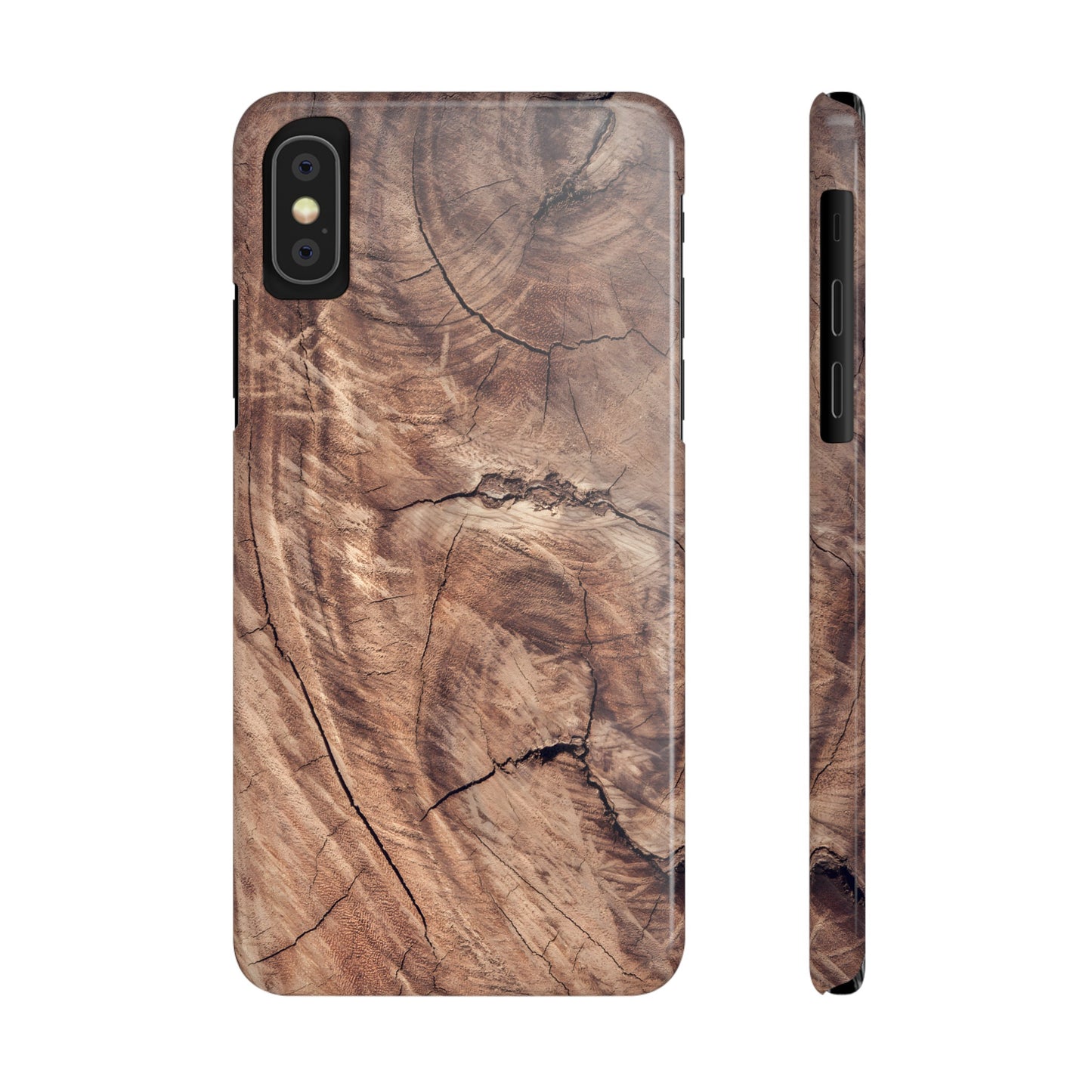 Natural Wood Grain Elegance Slim Phone Case