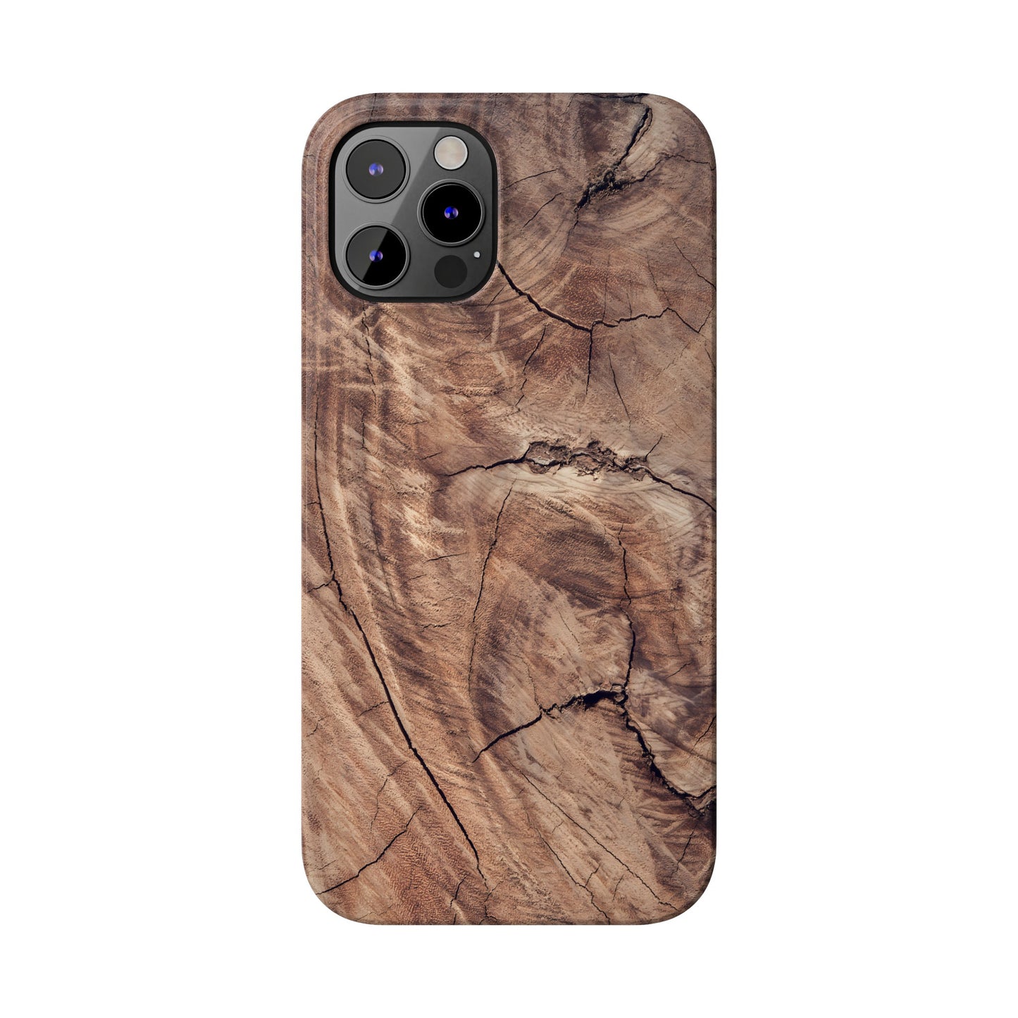 Natural Wood Grain Elegance Slim Phone Case