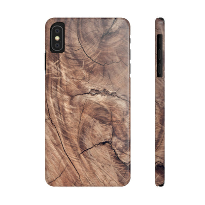 Natural Wood Grain Elegance Slim Phone Case