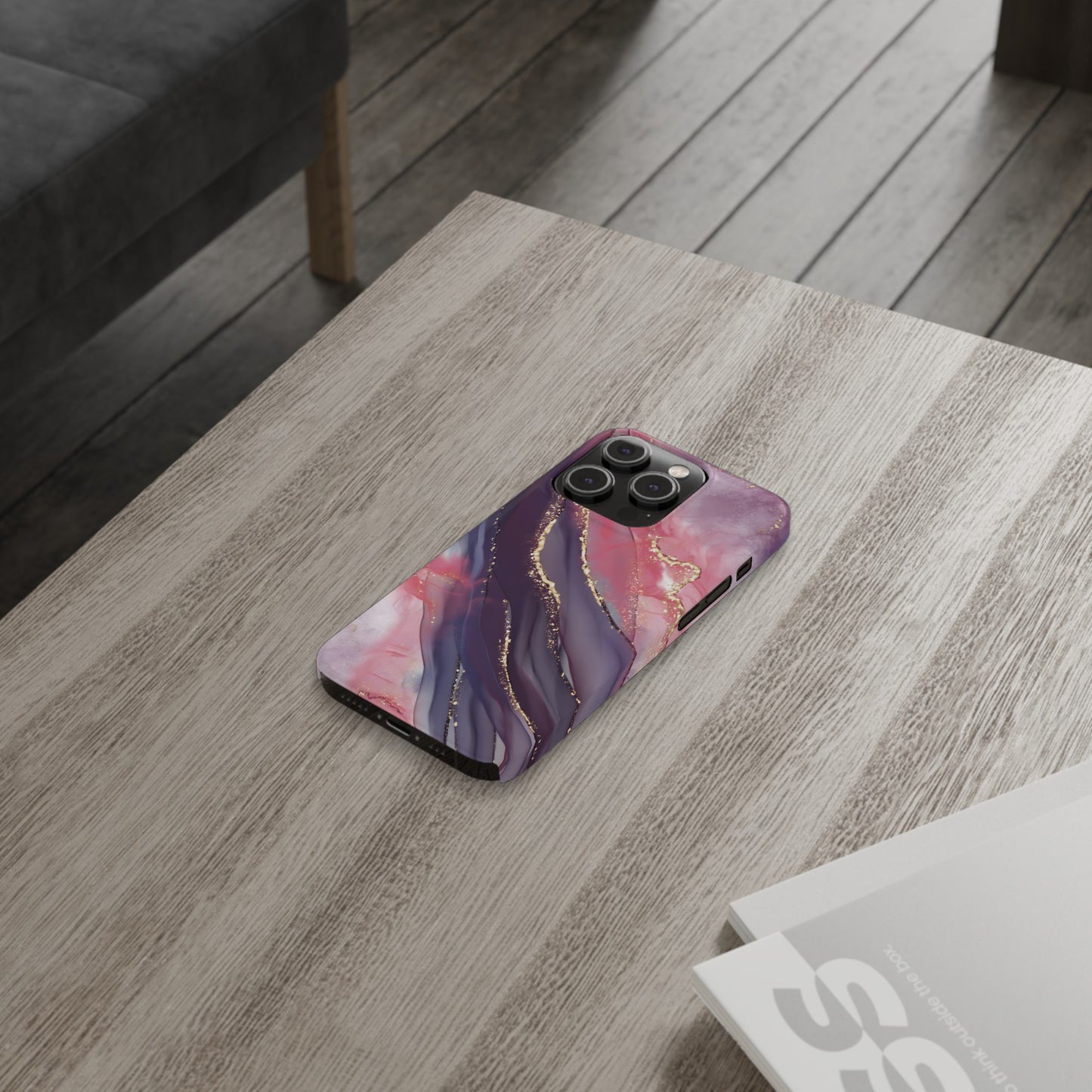 "Elegant Marbling Euphoria - Slim Phone Case