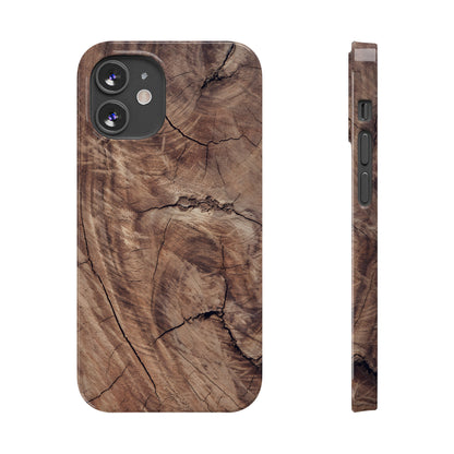 Natural Wood Grain Elegance Slim Phone Case