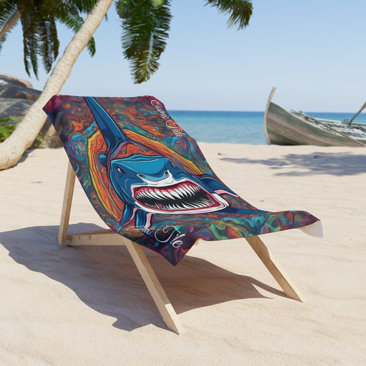 Cosmic Shark (Beach Towel)