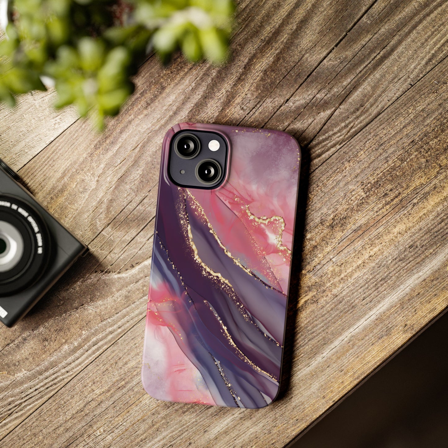 "Elegant Marbling Euphoria - Slim Phone Case