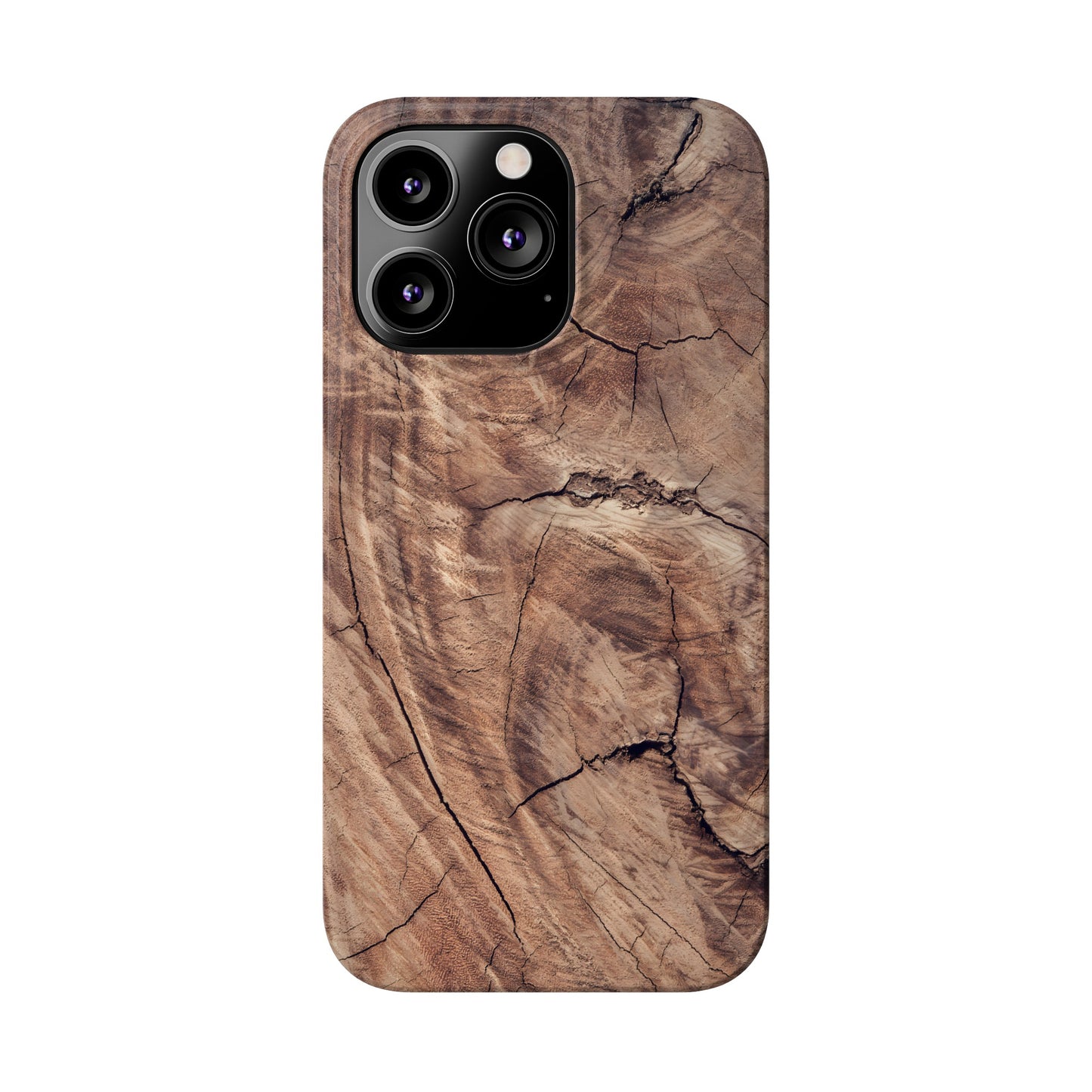 Natural Wood Grain Elegance Slim Phone Case