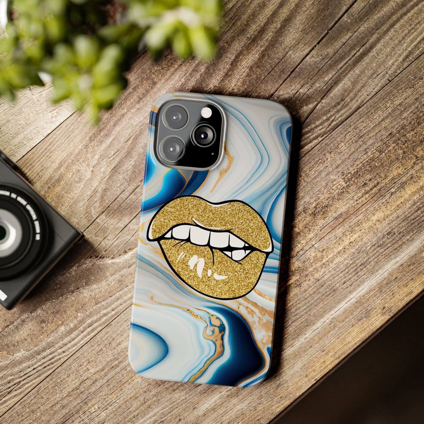 Marbled Kiss (Slim Phone Case)