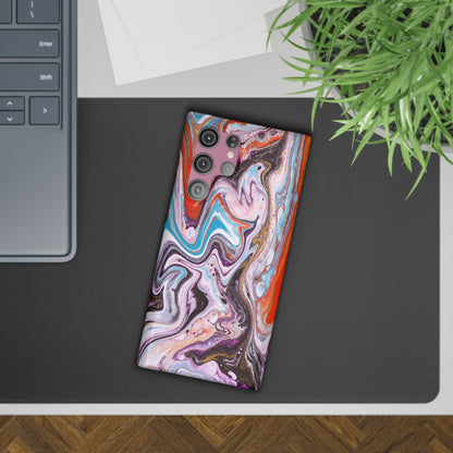 Abstract Elegance Marbled Phone Case - Slim and Protective