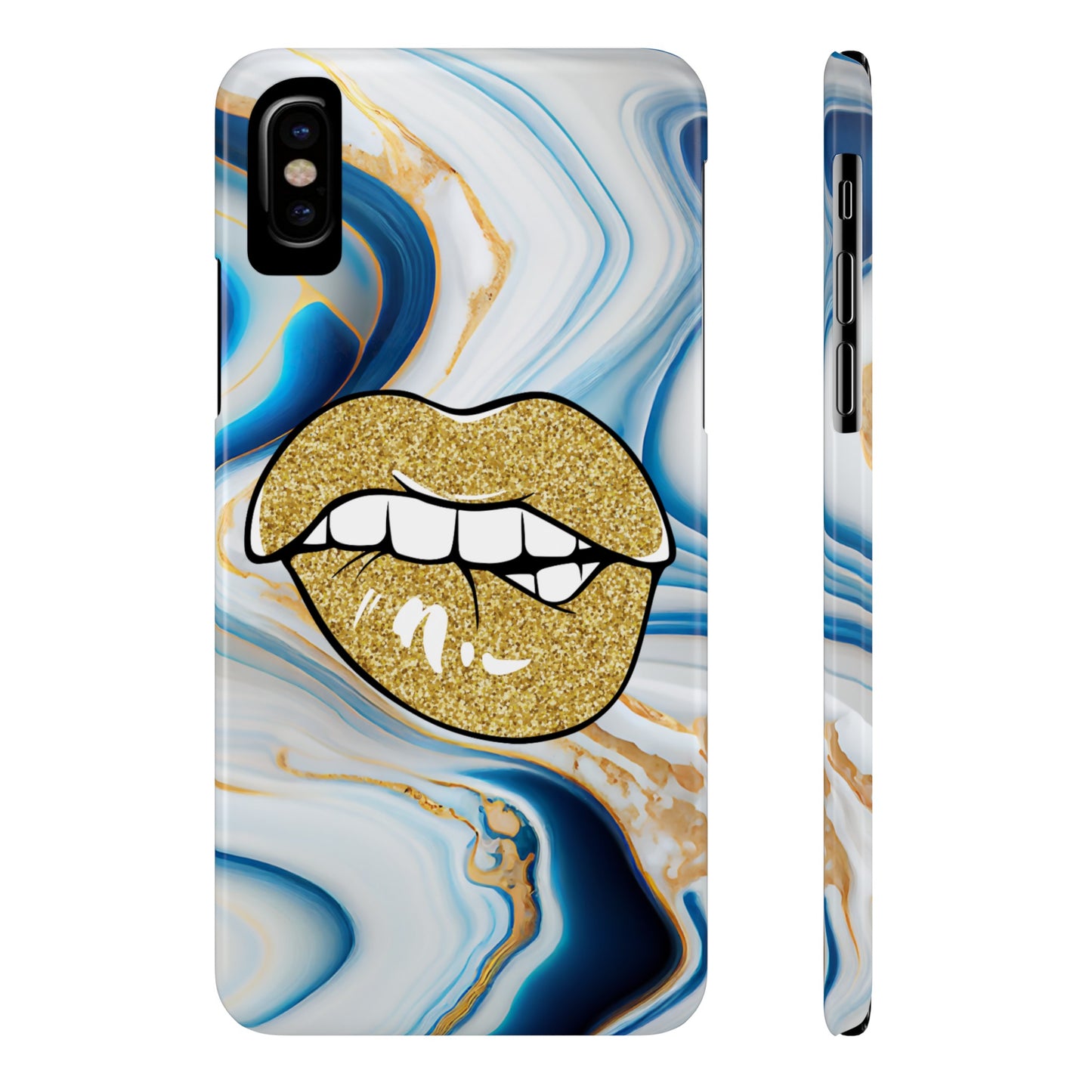 Marbled Kiss (Slim Phone Case)