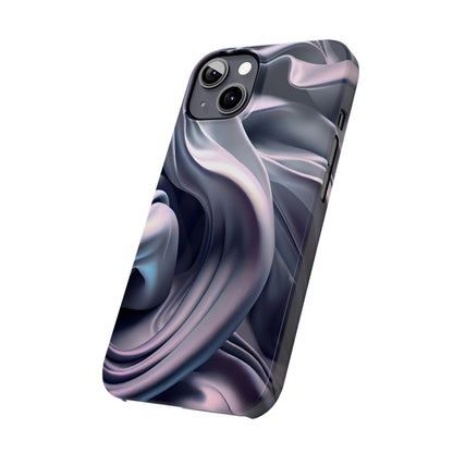 Ethereal Blue Bloom - Slim Phone Case