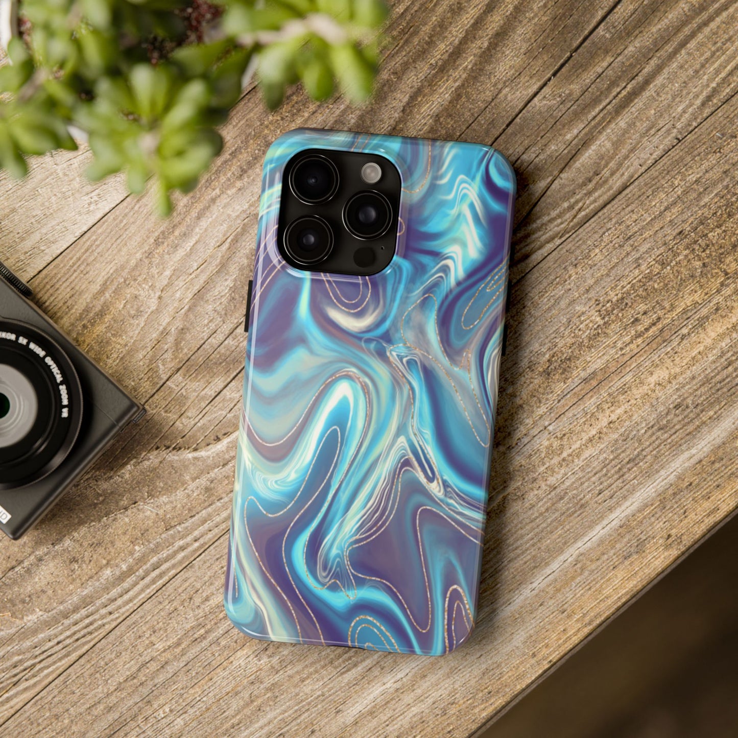 Aurora Swirl Impact-Resistant Phone Case