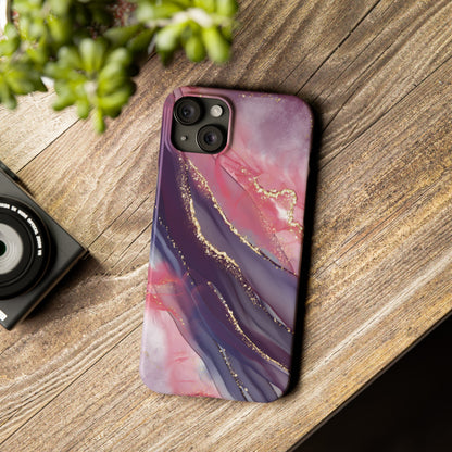 "Elegant Marbling Euphoria - Slim Phone Case