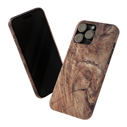 Natural Wood Grain Elegance Slim Phone Case