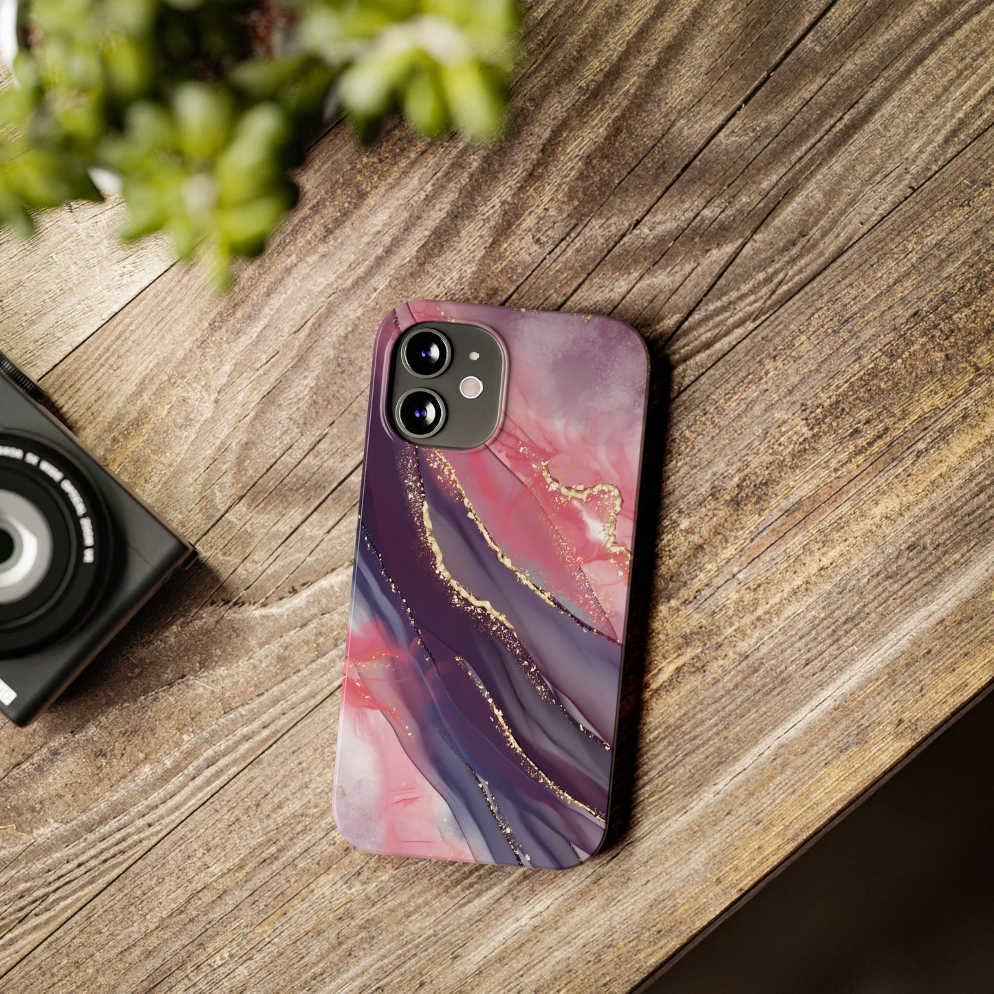 "Elegant Marbling Euphoria - Slim Phone Case