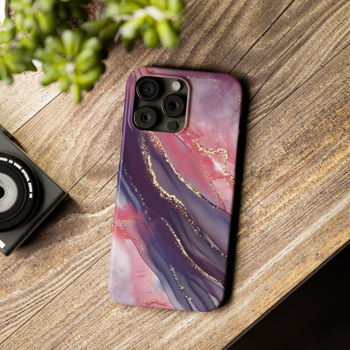 "Elegant Marbling Euphoria - Slim Phone Case