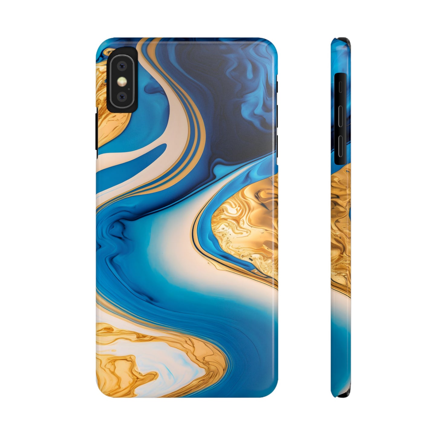 Vibrant Abstract Art Slim Phone Case – Colorful Swirl Design