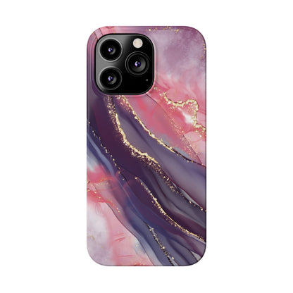 "Elegant Marbling Euphoria - Slim Phone Case